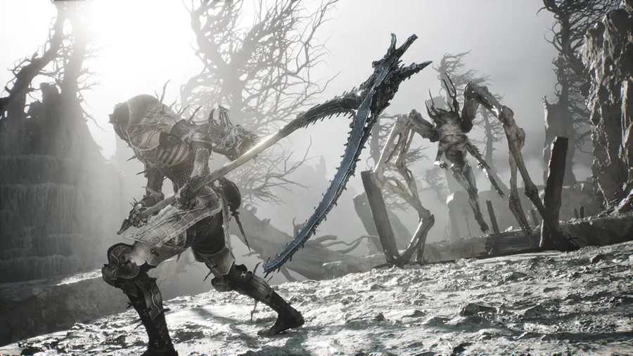 Mortal Shell II warrior facing skeletal enemies