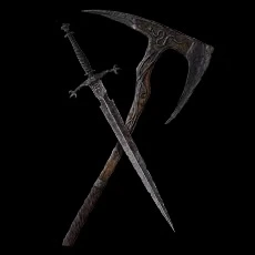 Axe and Dagger weapon in Mortal Shell II